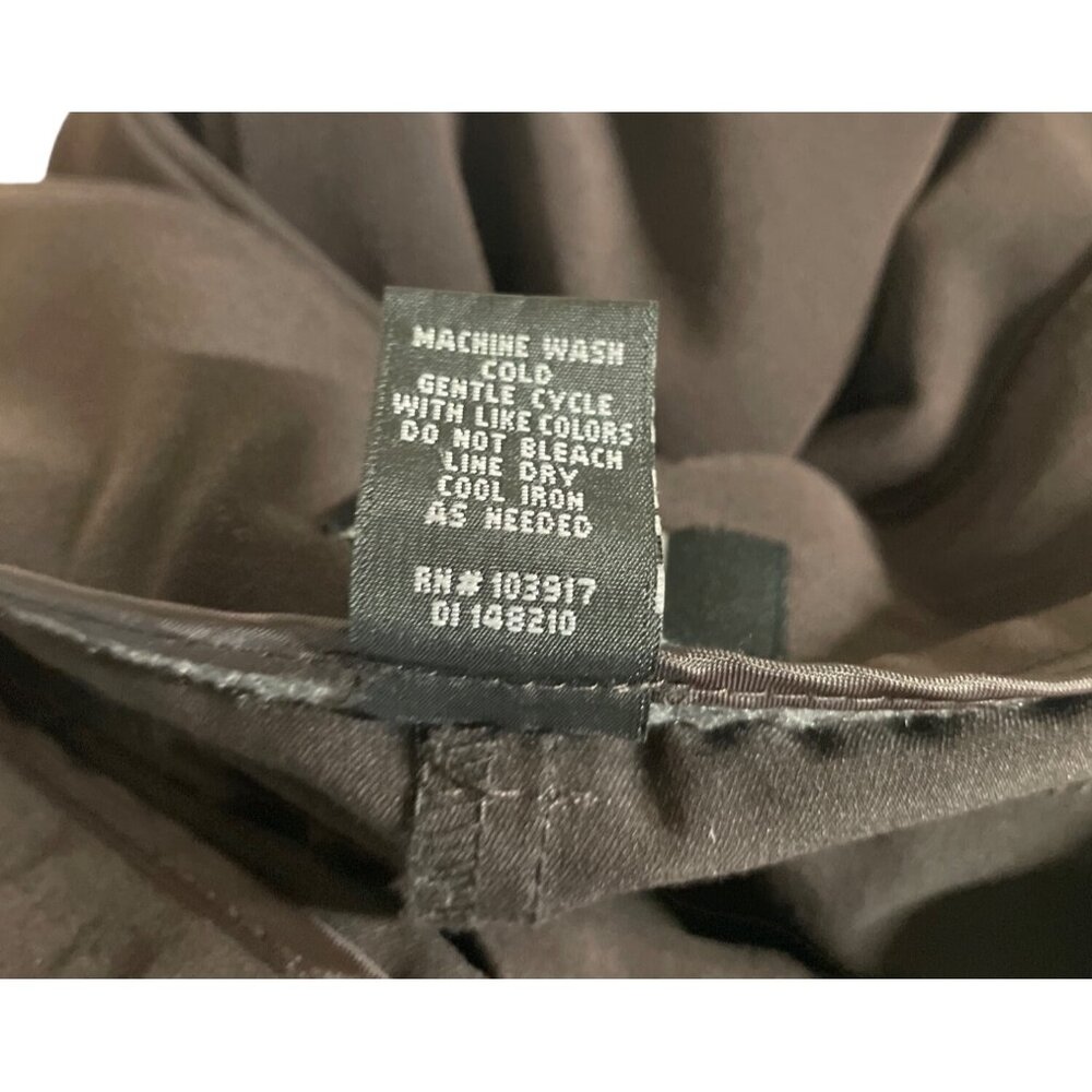 Studio 1940 Womens Size 14 Brown Solid Wide Leg Trouser Pants - Picture 6 of 6